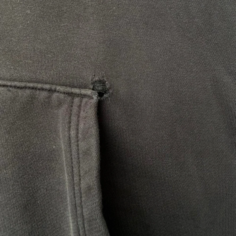 Early 2000s Black Nike Jordan hoodie front and back print